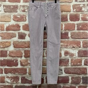 Free People Pants Women's 25 Lavender Purple Corduroy Stretchy Skinny Casual